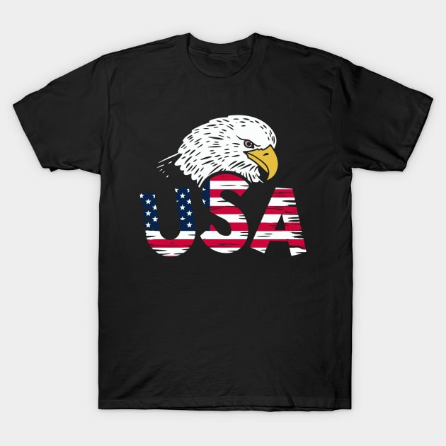 USA Eagle T-Shirt by KAWAIITEE